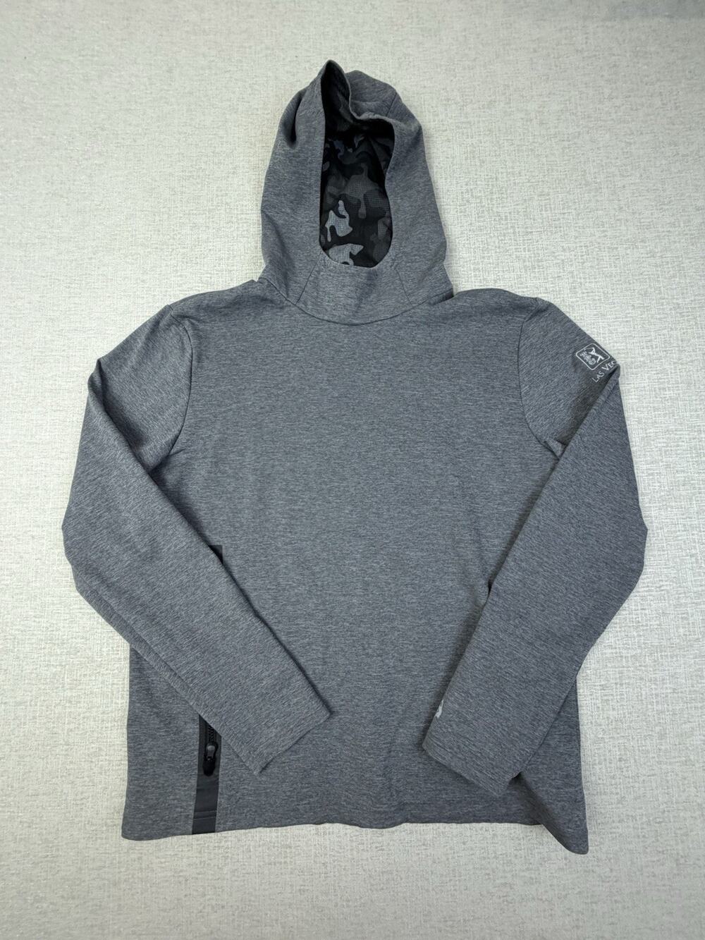 Greyson Men’s XL Gray Stretch Pullover Hoodie PGA Las Vegas Golf Logo